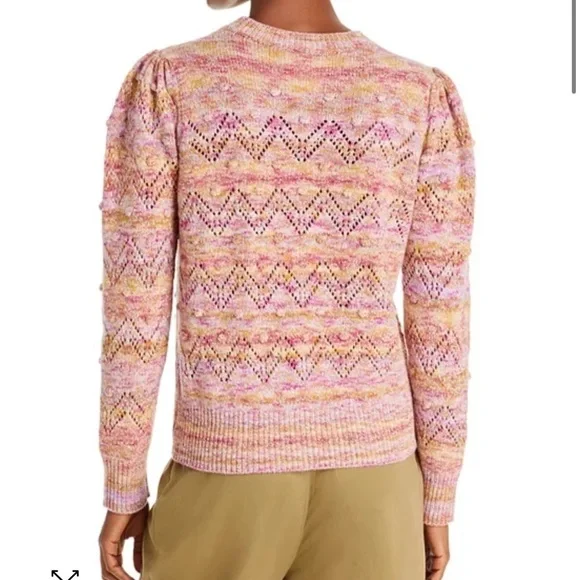 Vanessa Bruno Sissi Popcorn Wool Crew Neck Sweater luxury boho womens Size L - Picture 8 of 11